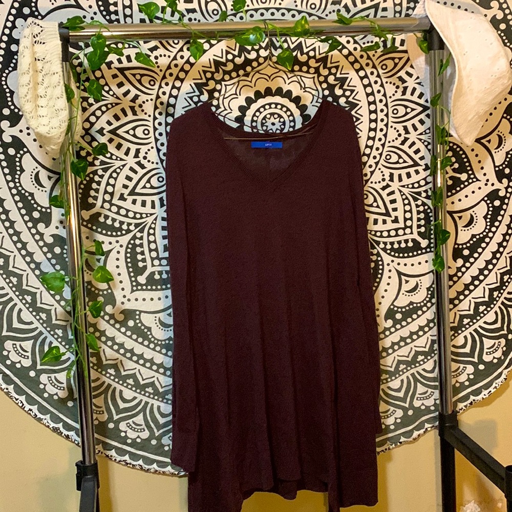 Apt 9 Maroon Sweater